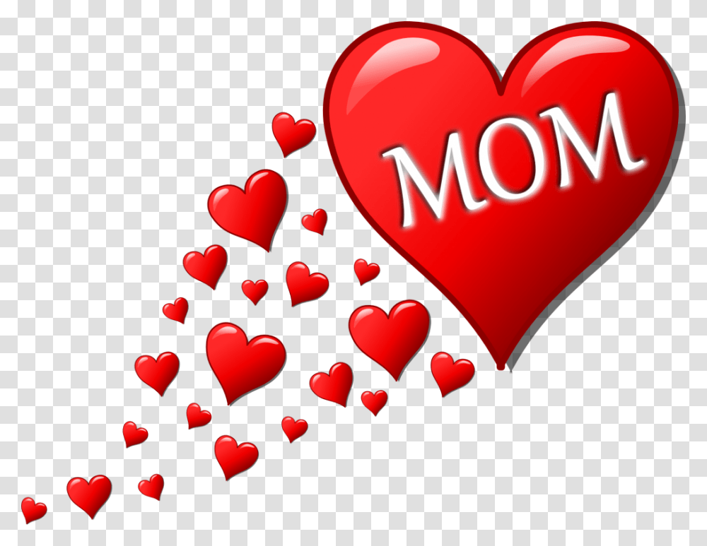 I Love You Mother Free Download, Heart, Flower, Plant, Blossom Transparent Png