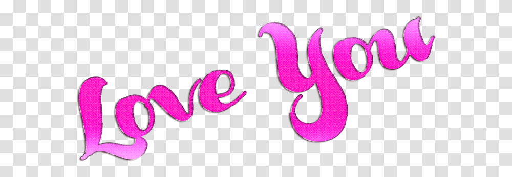 I Love You Picture Calligraphy, Alphabet, Purple, Label Transparent Png