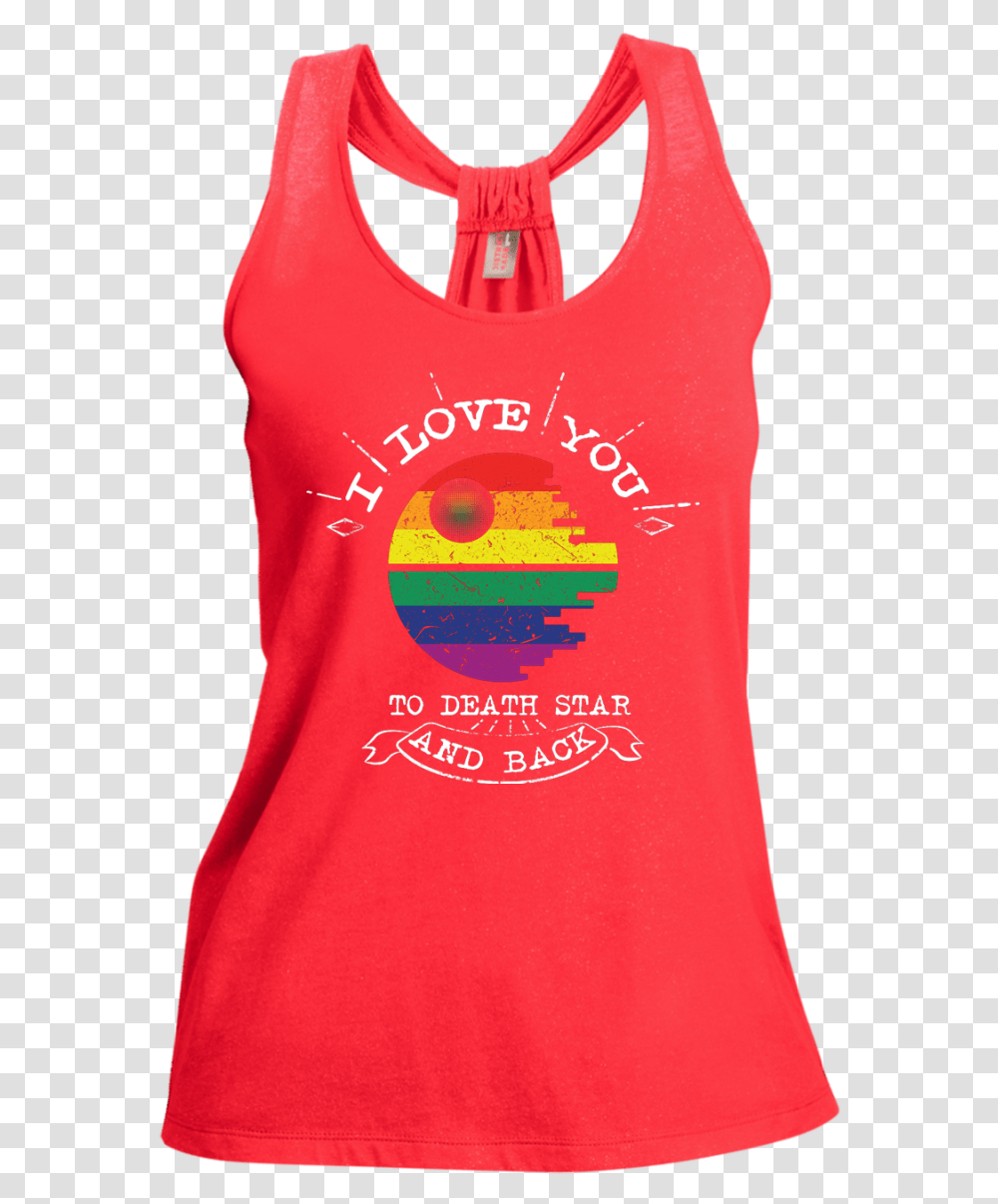 I Love You To The Death Star And Back Lgbt Shimmer, Apparel, T-Shirt, Tank Top Transparent Png