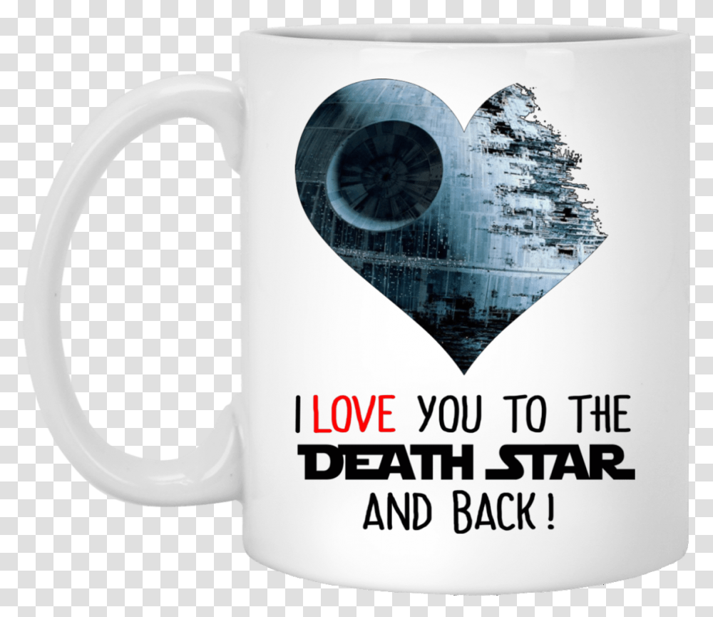 I Love You To The Death Star And Back Mug Star Wars Death Star 2 Drawing, Coffee Cup, Clock Tower, Architecture Transparent Png