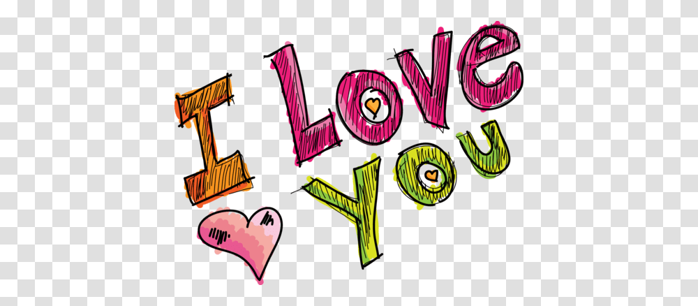 I Love You Words Download, Doodle Transparent Png