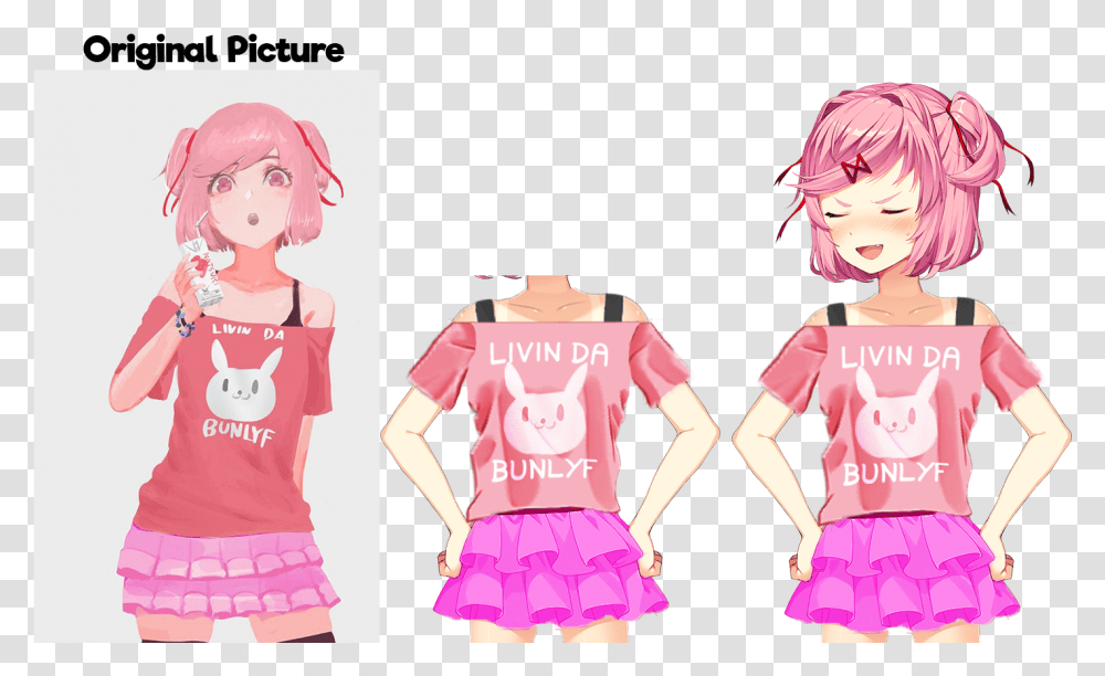 I Loved This Picture Of Natsuki That Natsuki Livin Da Bunlyf, Clothing, Apparel, Skirt, Person Transparent Png