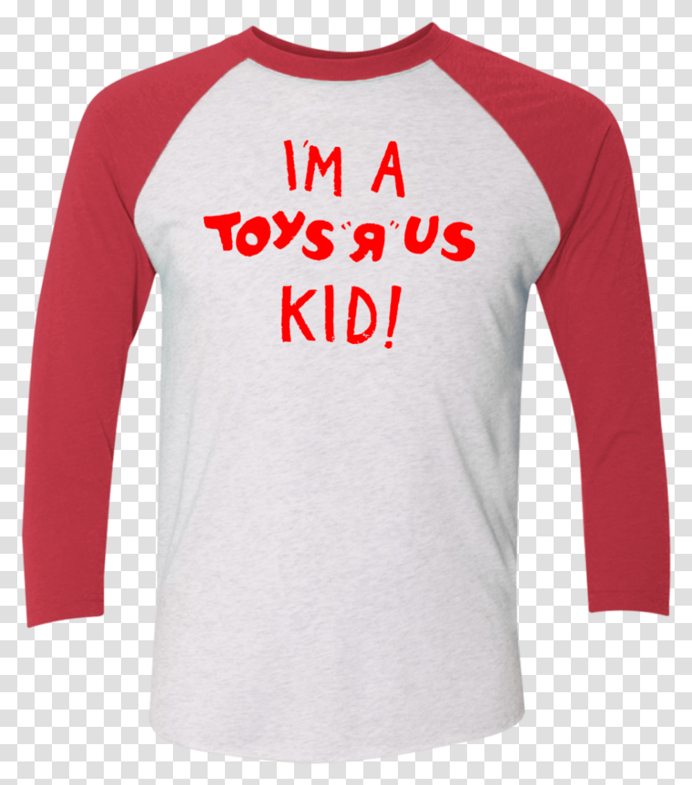 I'm A Toys R Us Kid Tri Blend 34 Sleeve Baseball Raglan Long Sleeved T Shirt, Apparel, T-Shirt Transparent Png