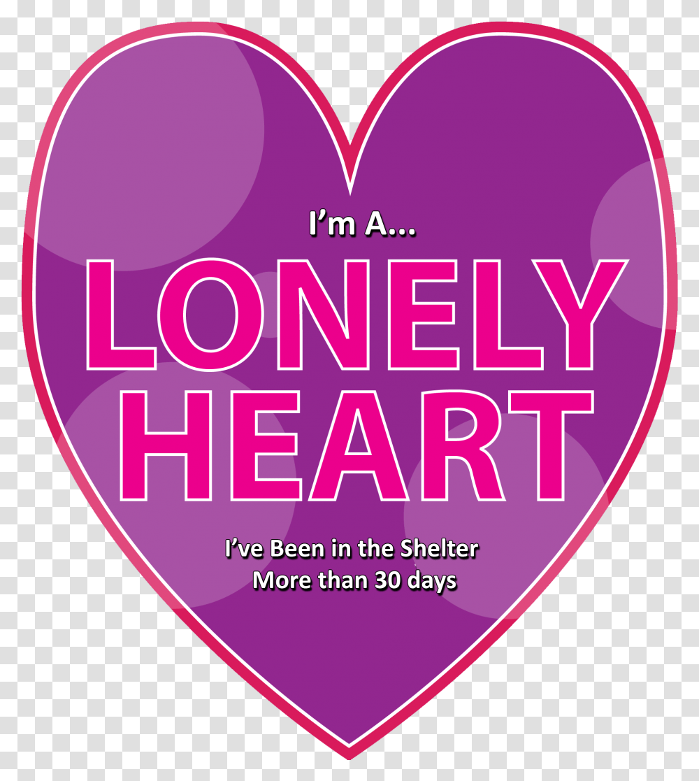 I'm Lonely Heart Pic Share On Facebook Heart, Plectrum, Purple Transparent Png
