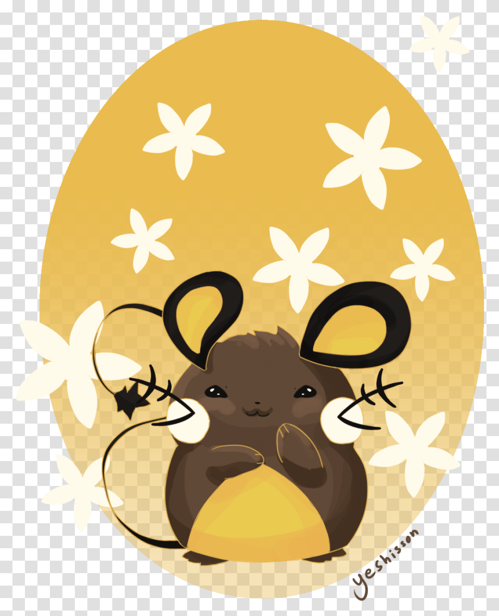I'm So Tired But Here's A Shiny Dedenne Anyway Cartoon, Food, Egg, Easter Egg Transparent Png