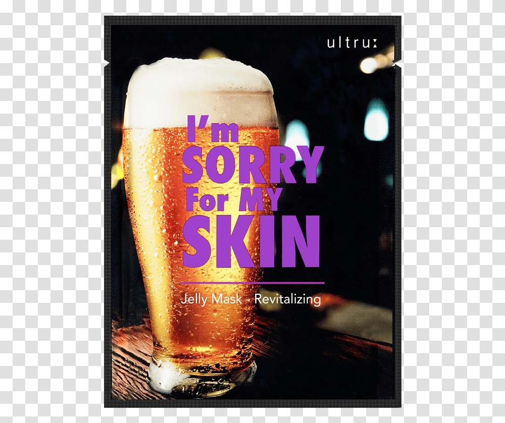 I'm Sorry For My Skin Jelly Mask Revitalizing, Glass, Beer, Alcohol, Beverage Transparent Png