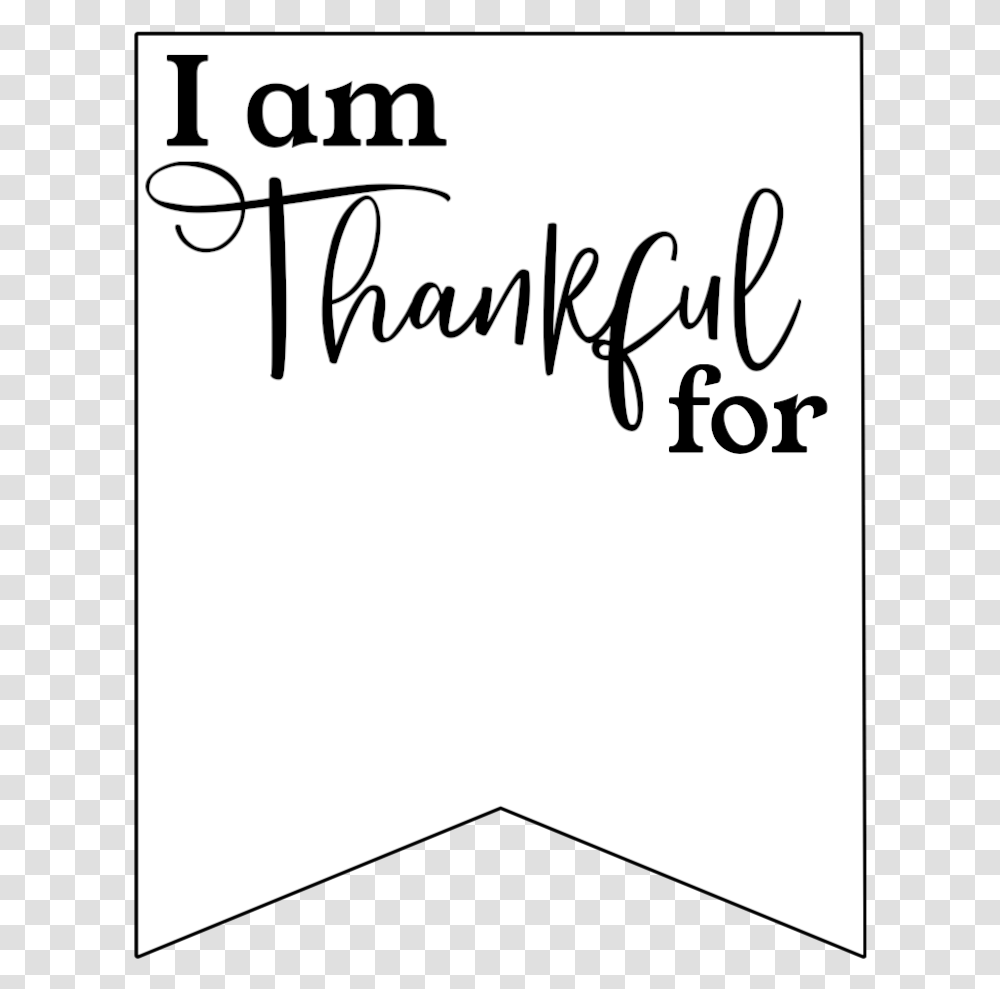 I'm Thankful For Template, Handwriting, Calligraphy, Letter Transparent Png