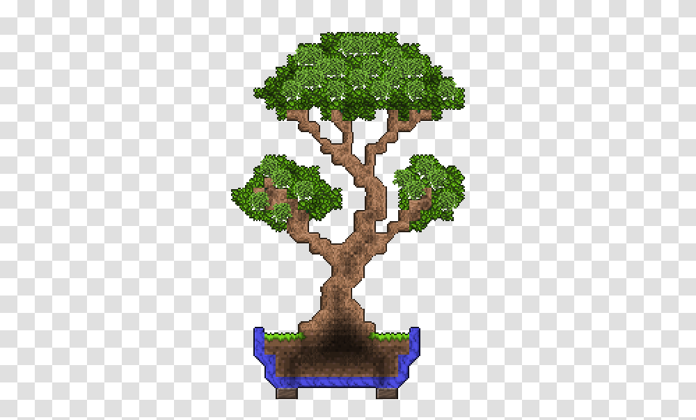 I Made A Bonsai D Terraria, Cross, Tree, Plant Transparent Png