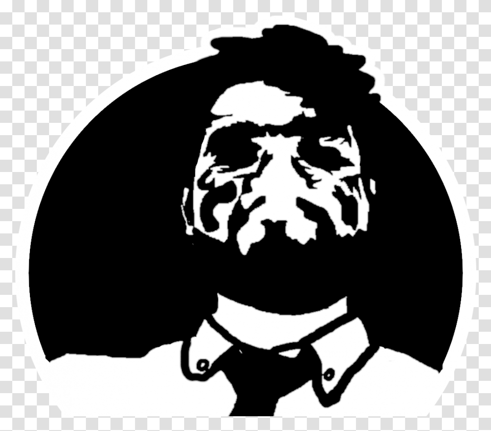 I Made A Logo Of Me Gimp Logo Illustration, Stencil, Person, Human Transparent Png
