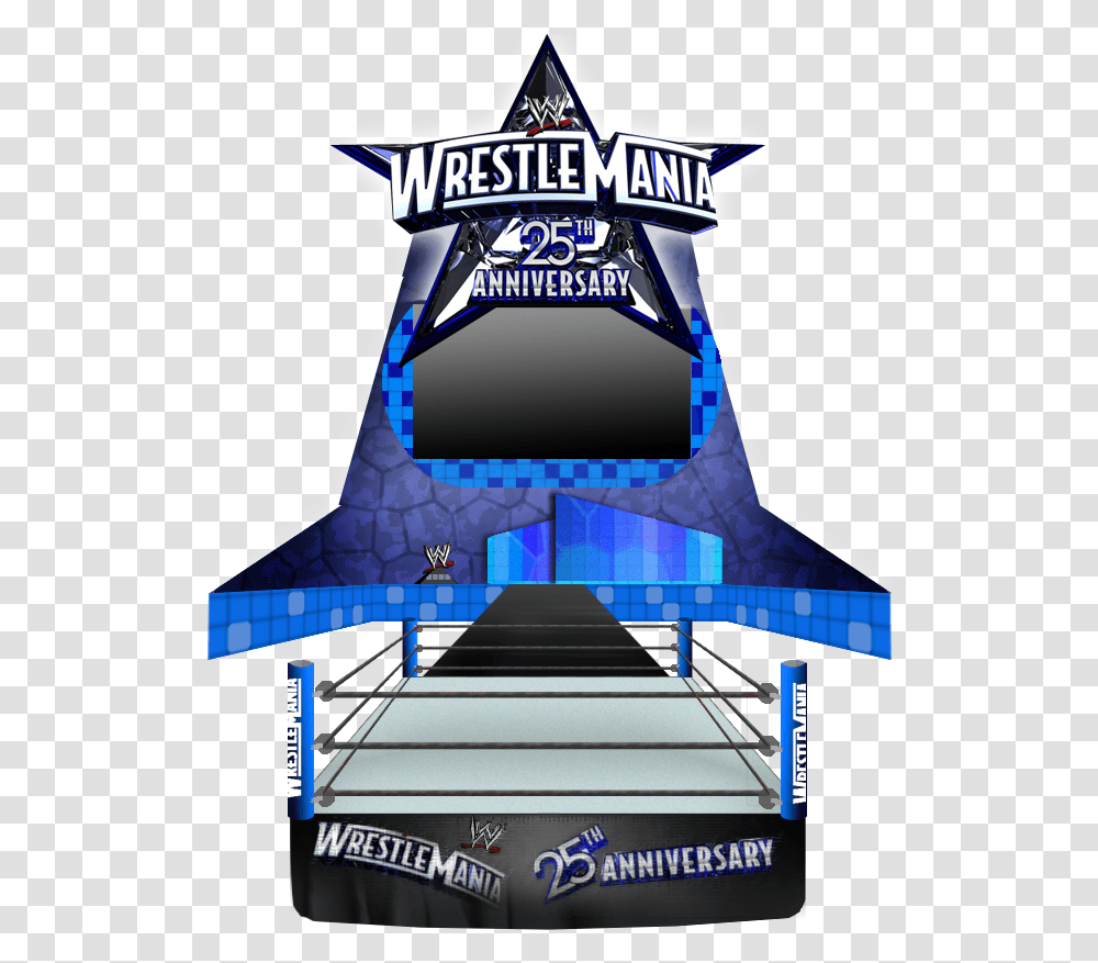 I Made A Wrestlemania 25 Arena Wwe Stage, Arcade Game Machine, Jeans, Pants Transparent Png