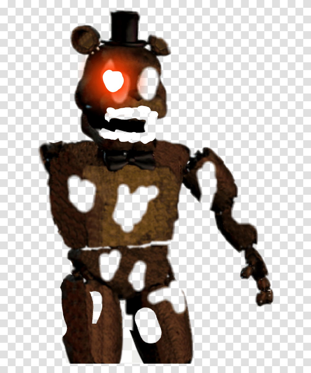 I Made An Broken Nightmare Freddy All By Myself Fnaf 4 Broken Nightmare Freddy, Person, Human, Toy, Robot Transparent Png