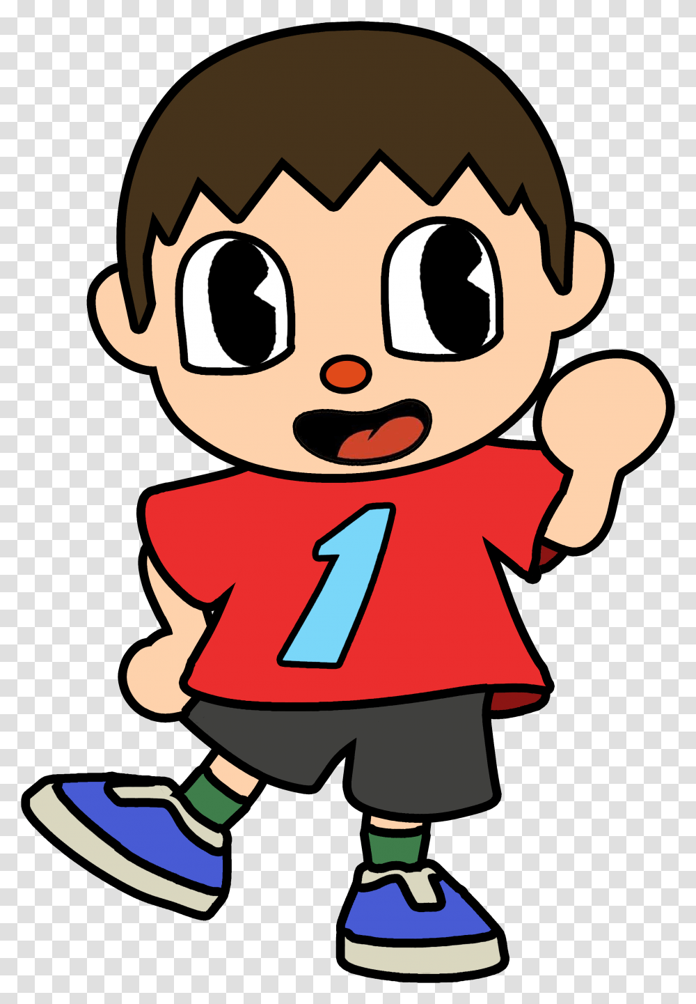I Made The Villager From Animal Crossing In A Cuphead Style Fictional Character, Elf, Face, Toy Transparent Png