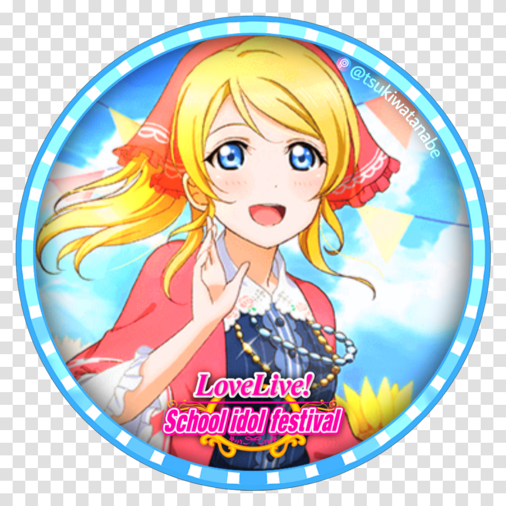 I Made This Cool Icon Edit Of Image By Tsuki Watanabe Love Live Icon Card, Disk, Dvd, Person, Human Transparent Png