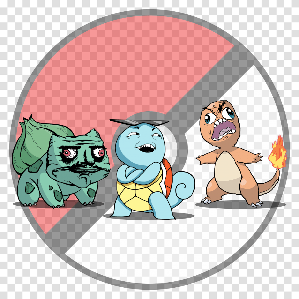 I Mixed Some Meme Faces With The Three Starter Pokemon They Pokemon With Meme Faces, Costume, Graphics, Head, Female Transparent Png