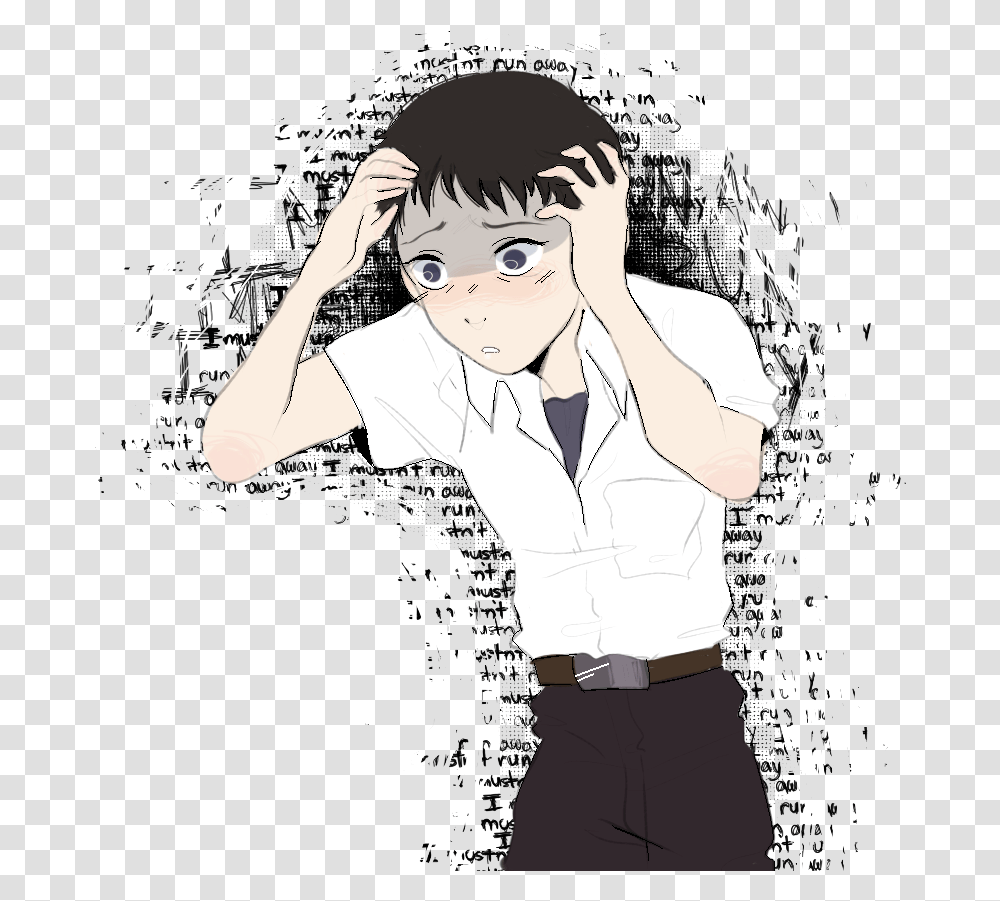 I Mustnt Run Awayikari Shinji Cartoon, Apparel, Person, Human Transparent Png