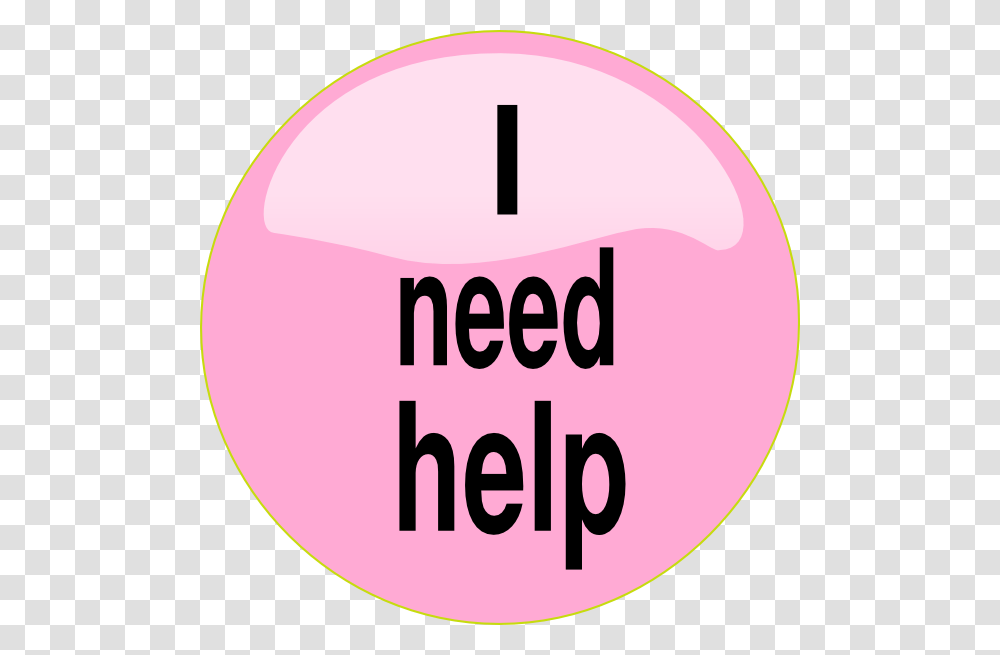 I Need Help Pink Button Clip Art, Label, Number Transparent Png