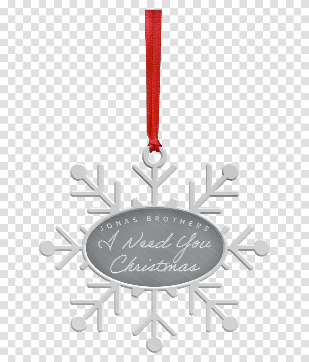 I Need You Christmas Metal Ornament Fare Bare Zimn Boty, Symbol, Pendant, Logo, Trademark Transparent Png