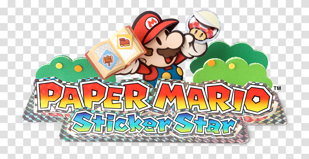 I Paper Mario Sticker Star Logo, Super Mario, Helmet, Apparel Transparent Png