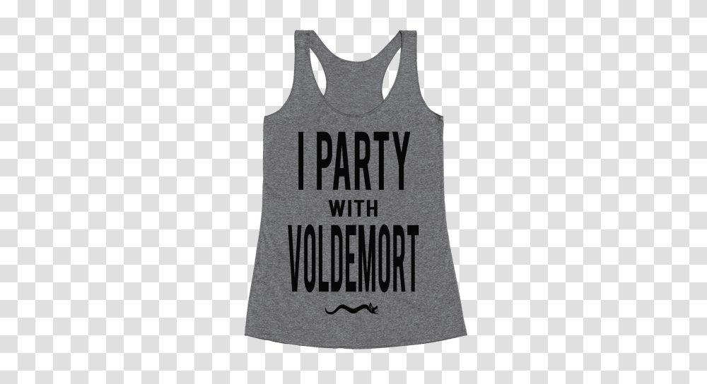 I Party With Lord Voldemort Racerback Tank Lookhuman, Apparel, Tank Top Transparent Png