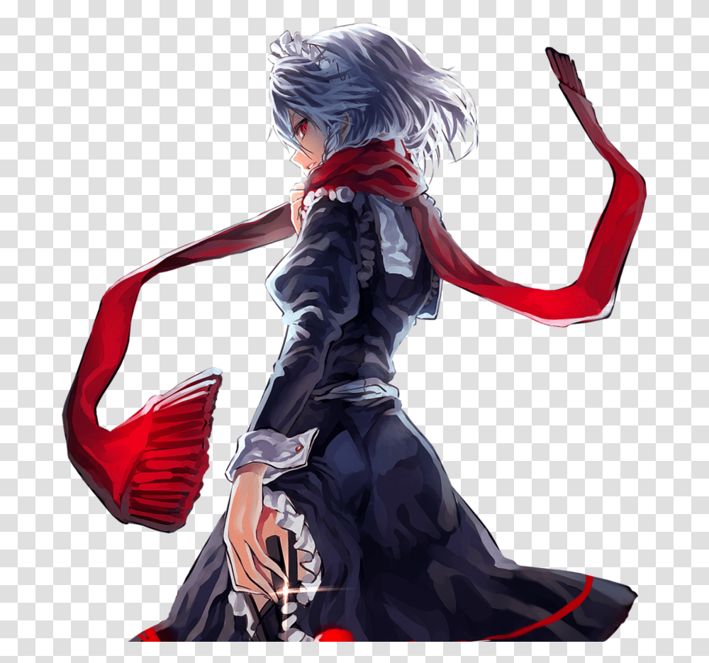 I Prefer The Other One Sakuya Izayoi Fan Art, Person, Book, Comics Transparent Png