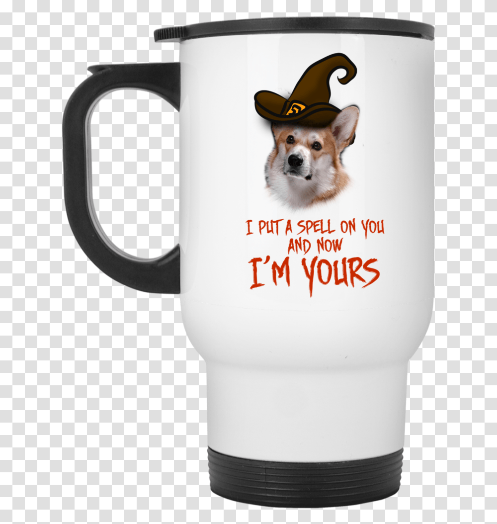 I Put A Spell On You Corgi Travel Mugs Mug, Coffee Cup, Dog, Pet, Canine Transparent Png