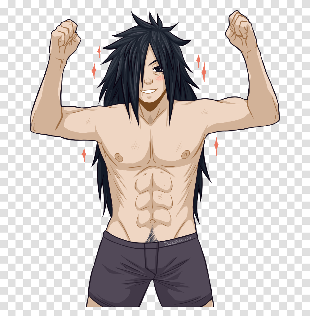 I Really Wanted To Draw A Shirtless Madara Anime, Back, Skin, Person, Arm Transparent Png