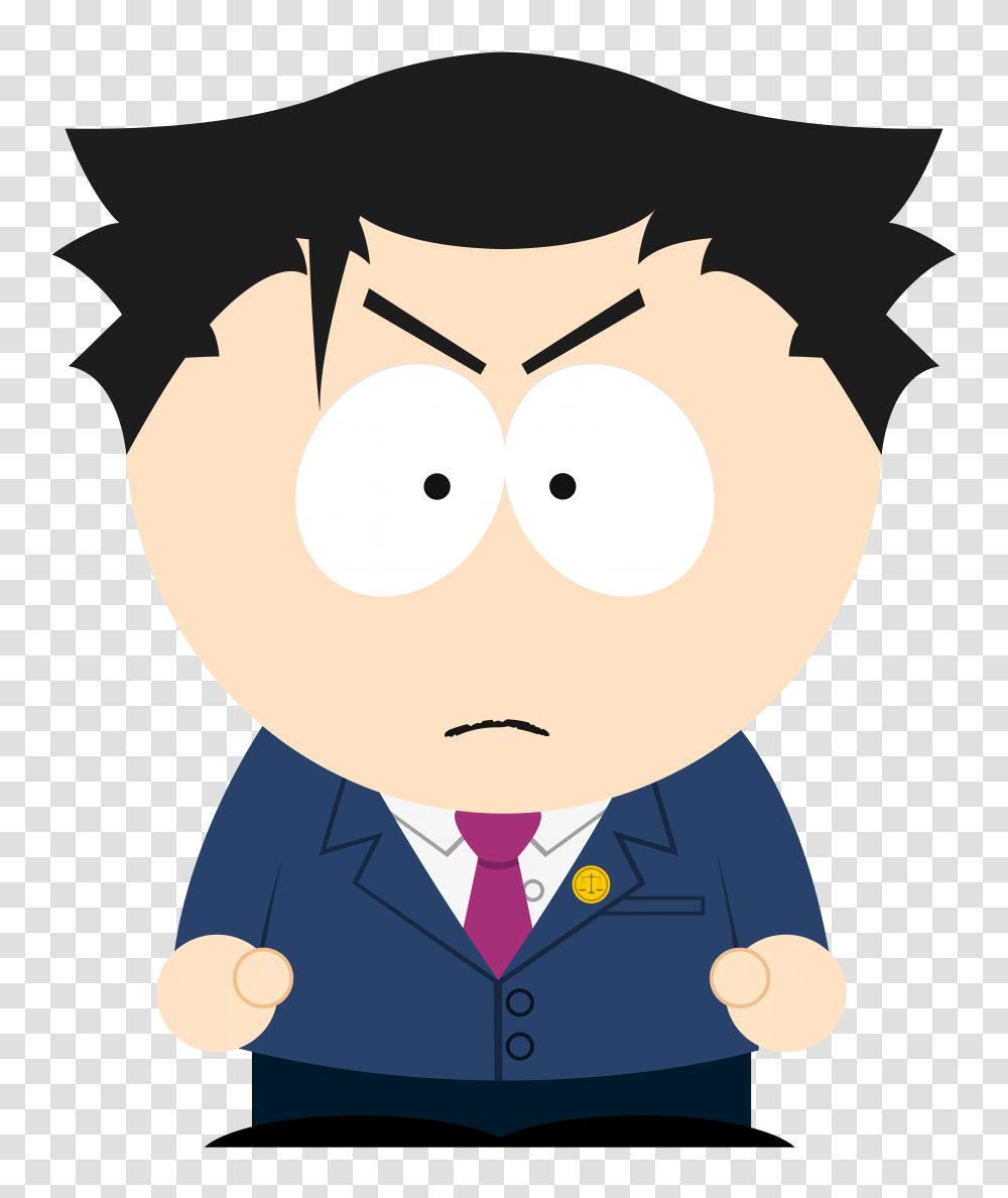 I Recreated Phoenix Wright In The South Park Style Aceattorney, Tie, Accessories, Face Transparent Png