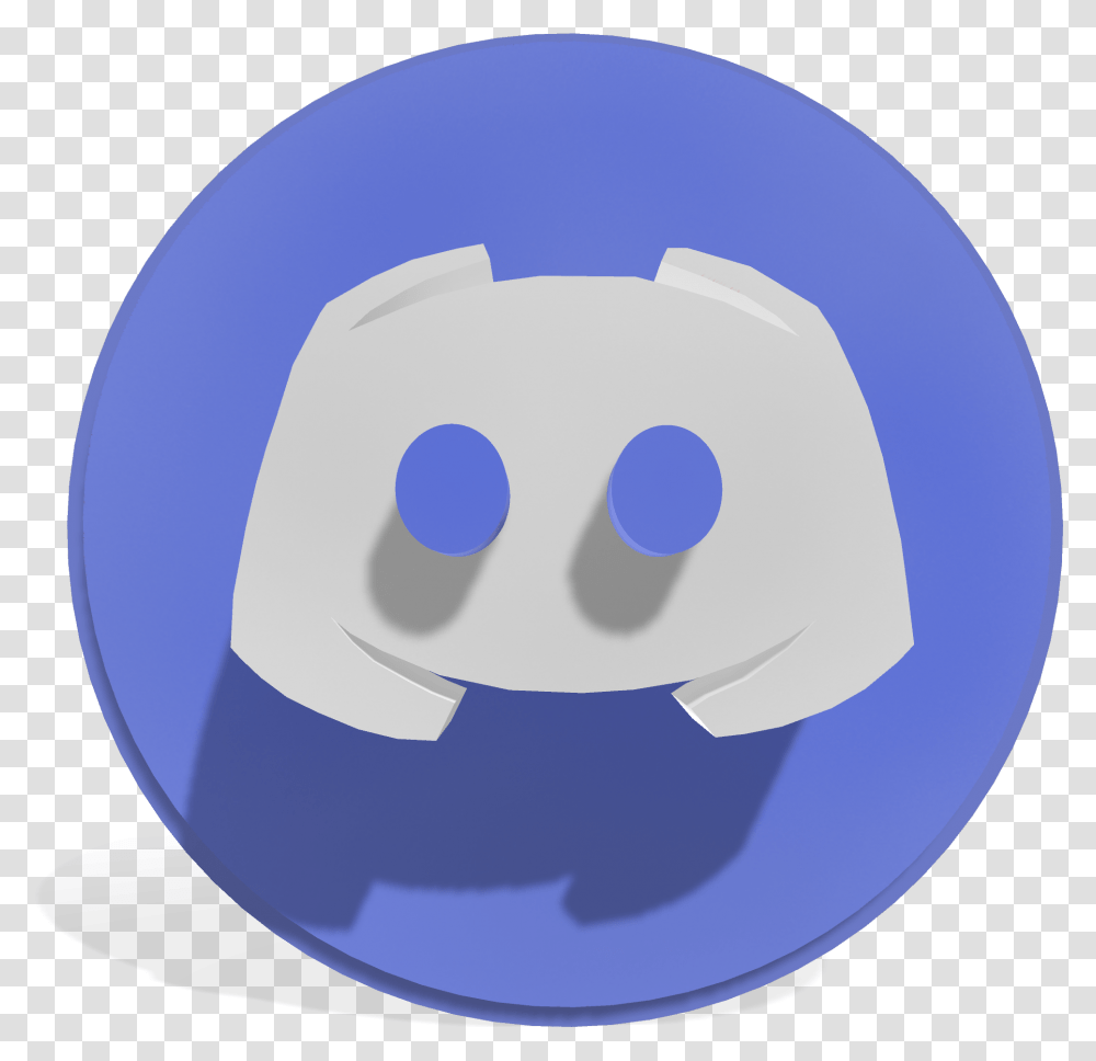 I Recreated The Discord Icon With 3d Happy, Sphere, Egg, Food, Art Transparent Png
