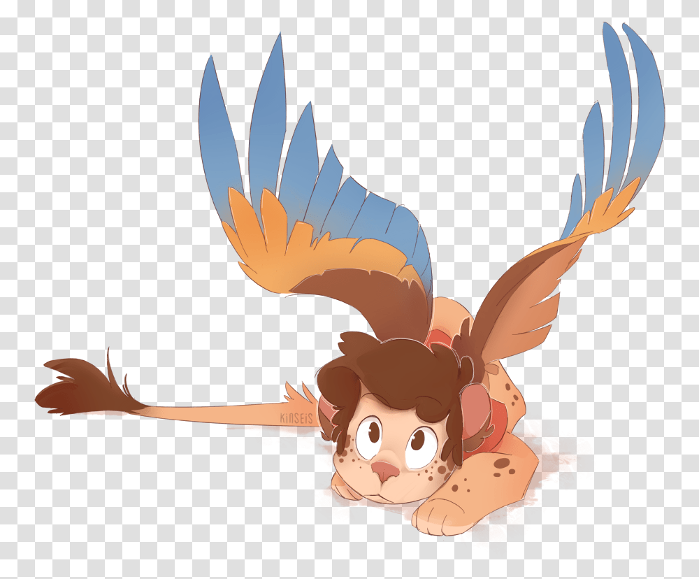 I Saw Nightrizers Sphinx Dipper From The Monster Falls Gravity Falls Monster Au Dipper, Person, Animal, Flying, Bird Transparent Png