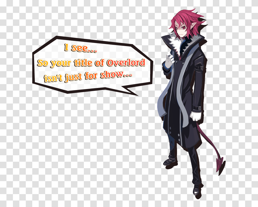 I Seeso Your Title Of Overlord Isn't Just For Show Disgaea Male Characters, Manga, Comics, Book, Person Transparent Png