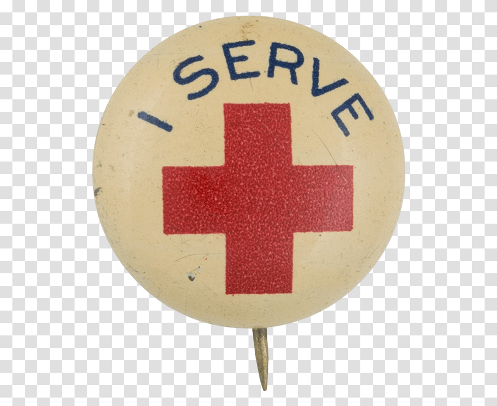 I Serve Red Cross Emblem, Logo, Trademark, First Aid Transparent Png