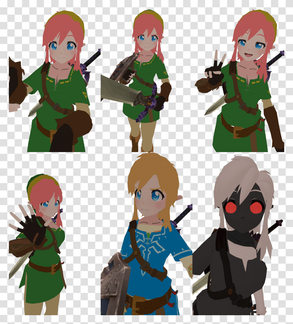 I Should Probably Post The Girl Link Anime Girl Vrchat Avatar, Person, Graphics, Art, Elf Transparent Png