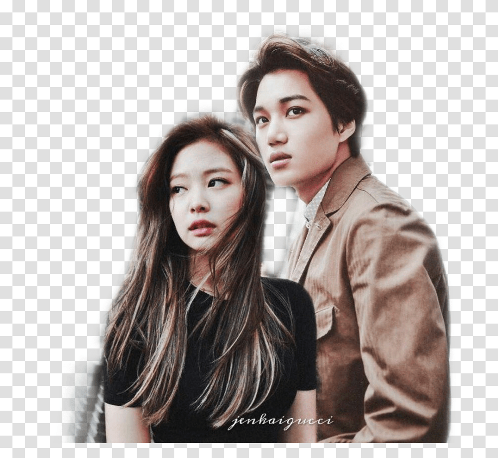 I Still Ship Them Dont Judge Me Blackpink Aesthetic Photo Jennie, Person, Sleeve, Long Sleeve Transparent Png