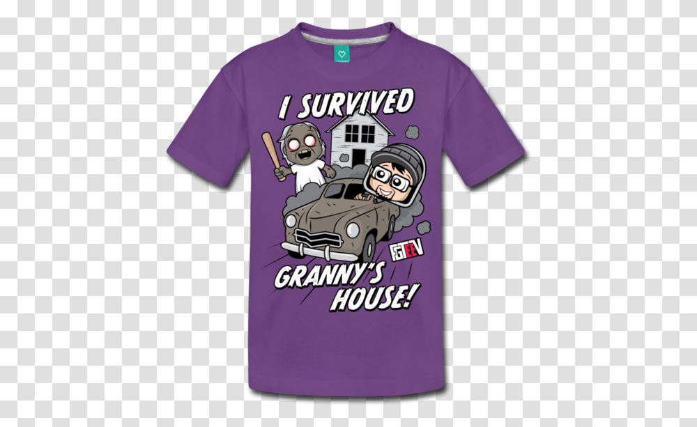 I Survived Grannys House T Fgteev I Survived House, Clothing, Apparel, T-Shirt, Sleeve Transparent Png