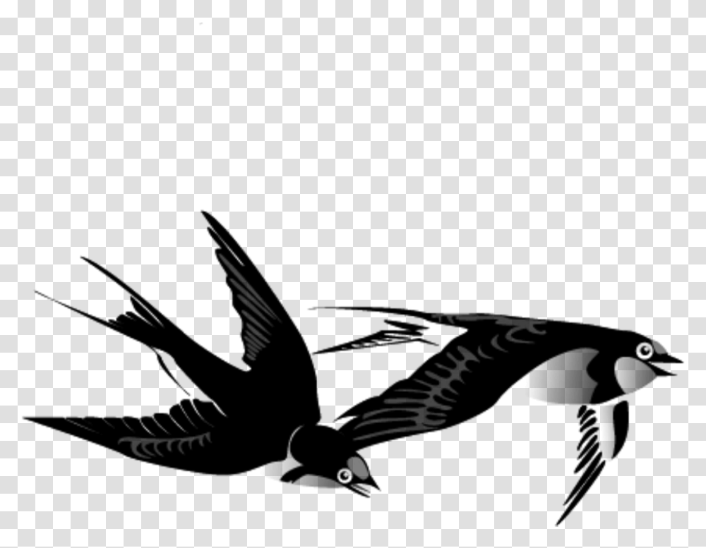 I Swallow Flying Bird Ink Painting, Gray, World Of Warcraft Transparent Png