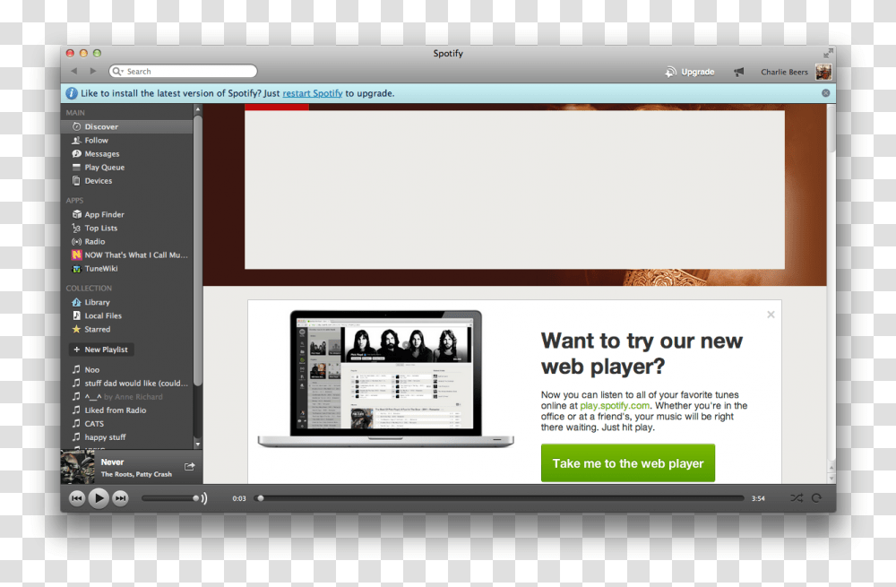 I've Clicked That Restart Spotify Multimedia Software, File, Monitor, Screen, Electronics Transparent Png