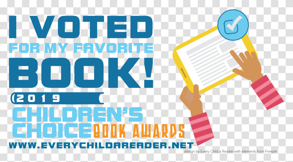 I Voted Badge Teen Children's Choice Book Awards, Flyer, Poster, Paper Transparent Png