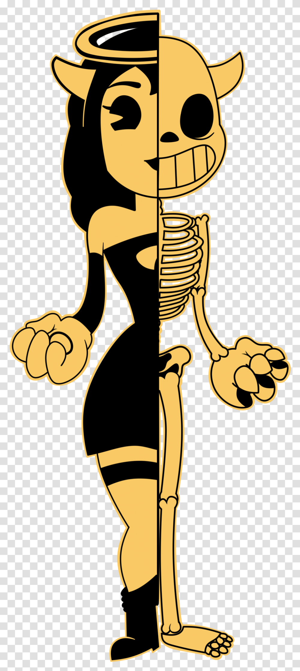 I Voted Clipart Cut Out Bendy And The Ink Machine, Leisure Activities, Hand, Drawing, Skeleton Transparent Png