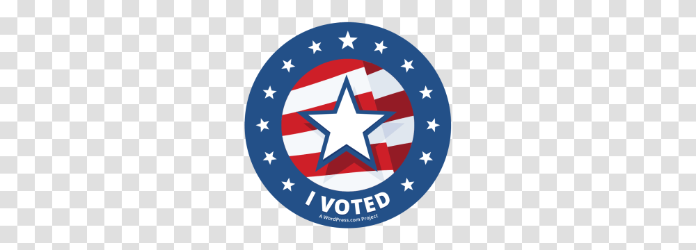 I Voted Sticker The Spectacled Bean, Flag, Star Symbol, American Flag Transparent Png