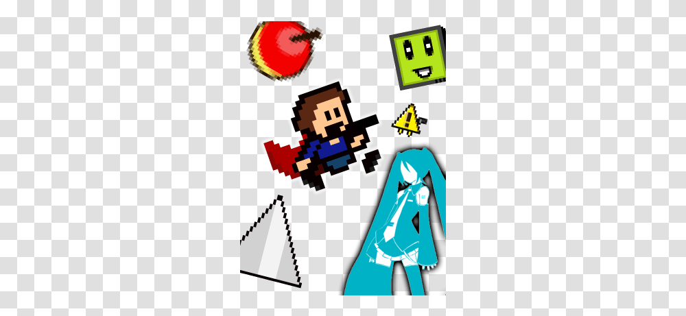 I Wanna Be The Guy Fangames Wanna Be The Guy Miku, Pac Man, Graphics, Art, Poster Transparent Png
