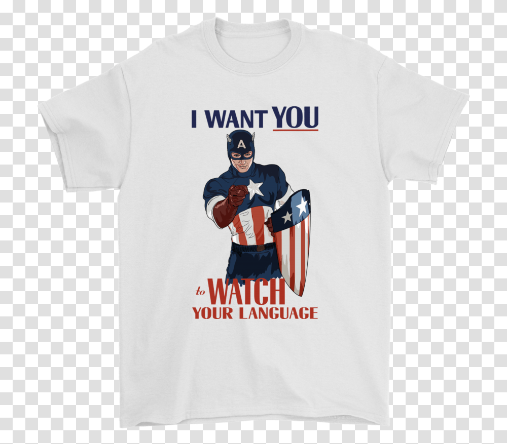 I Want You Watch Your Language Uncle Sam Poster Style Watch Your Language T Shirt, Apparel, Person, Human Transparent Png