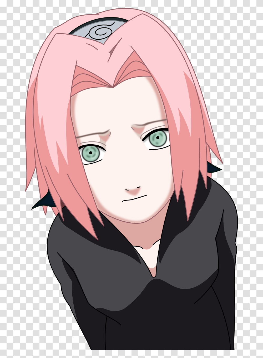 I Wanted To Know How Sakura Would Look Like With Mangekyou Sakura Haruno With Long Hair, Comics, Book, Manga, Person Transparent Png