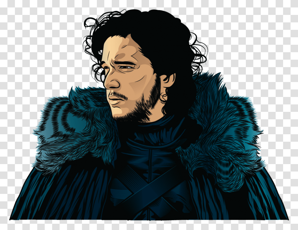 I Was Creating Jon Snow Vector Art With The Photo From Jon Snow Art, Face, Person, Fashion Transparent Png