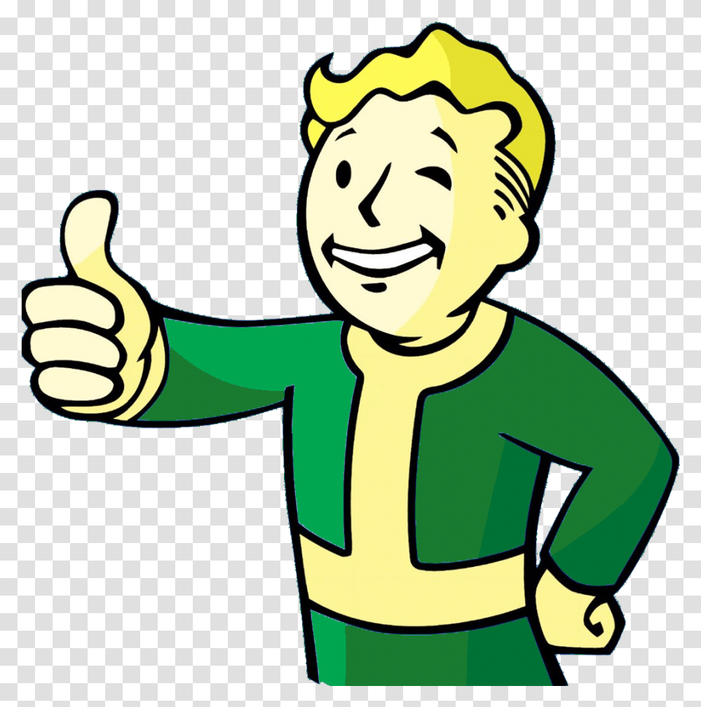 I Was Goin For A Children's Book Cover Vibe Also I Vault Boy Thumbs Up, Finger, Face Transparent Png