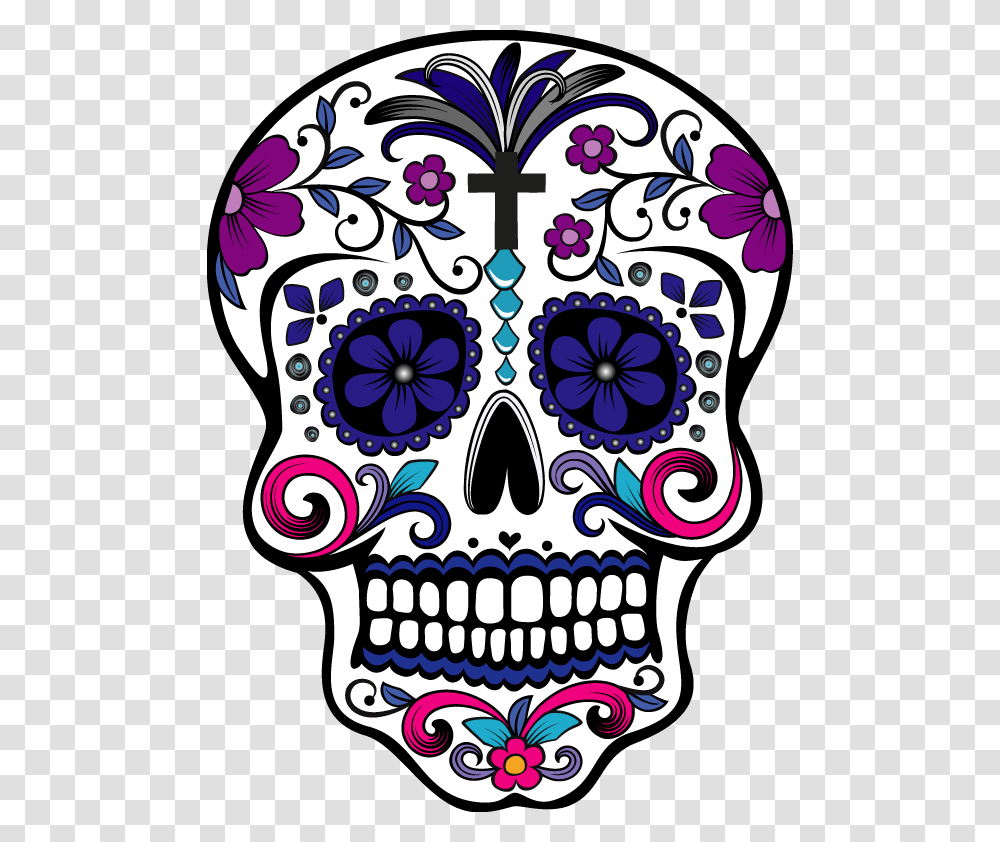 I Will Sugar Skull And Tshirt Design With Illustration Calaveras Para El Da De Muertos, Doodle, Drawing Transparent Png