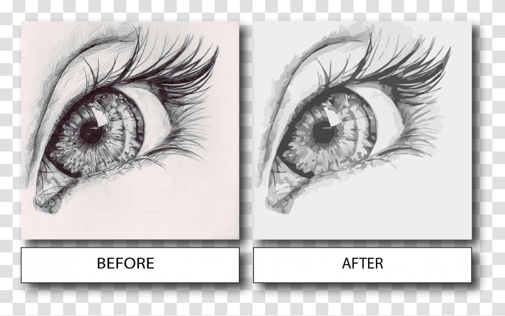 I Will Vector Trace Your Drawing Aprender A Dibujar Ojos, Person, Human, Sketch Transparent Png