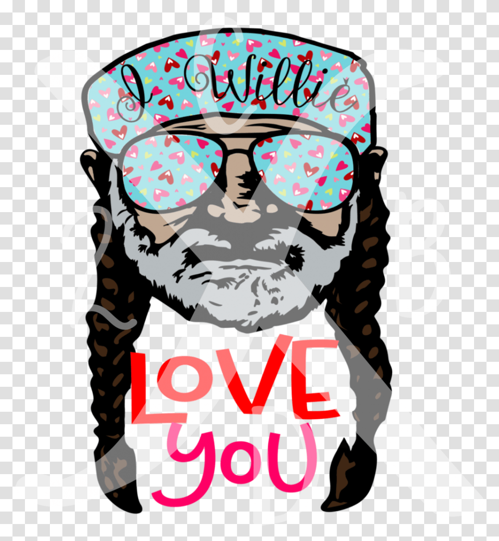 I Willie Love You - 2 Crazy B Designs Vinyl, Sunglasses, Person, Face, Text Transparent Png