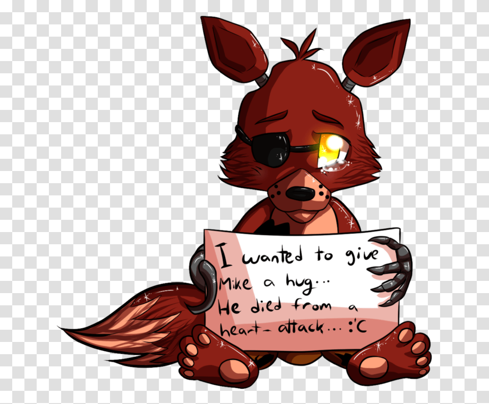 I Wned To Mike A He Died From A Heast Attack Cute Fnaf Coloring Pages, Sunglasses, Label, Handwriting Transparent Png