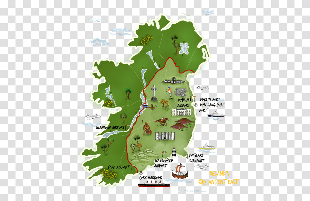 Iae Map Ireland's Ancient East Map, Outdoors, Nature, Plot, Diagram Transparent Png