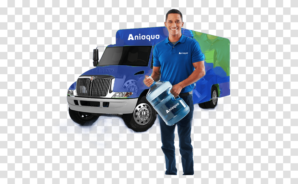 Iamge Costco Water Delivery, Person, Human, Vehicle, Transportation Transparent Png